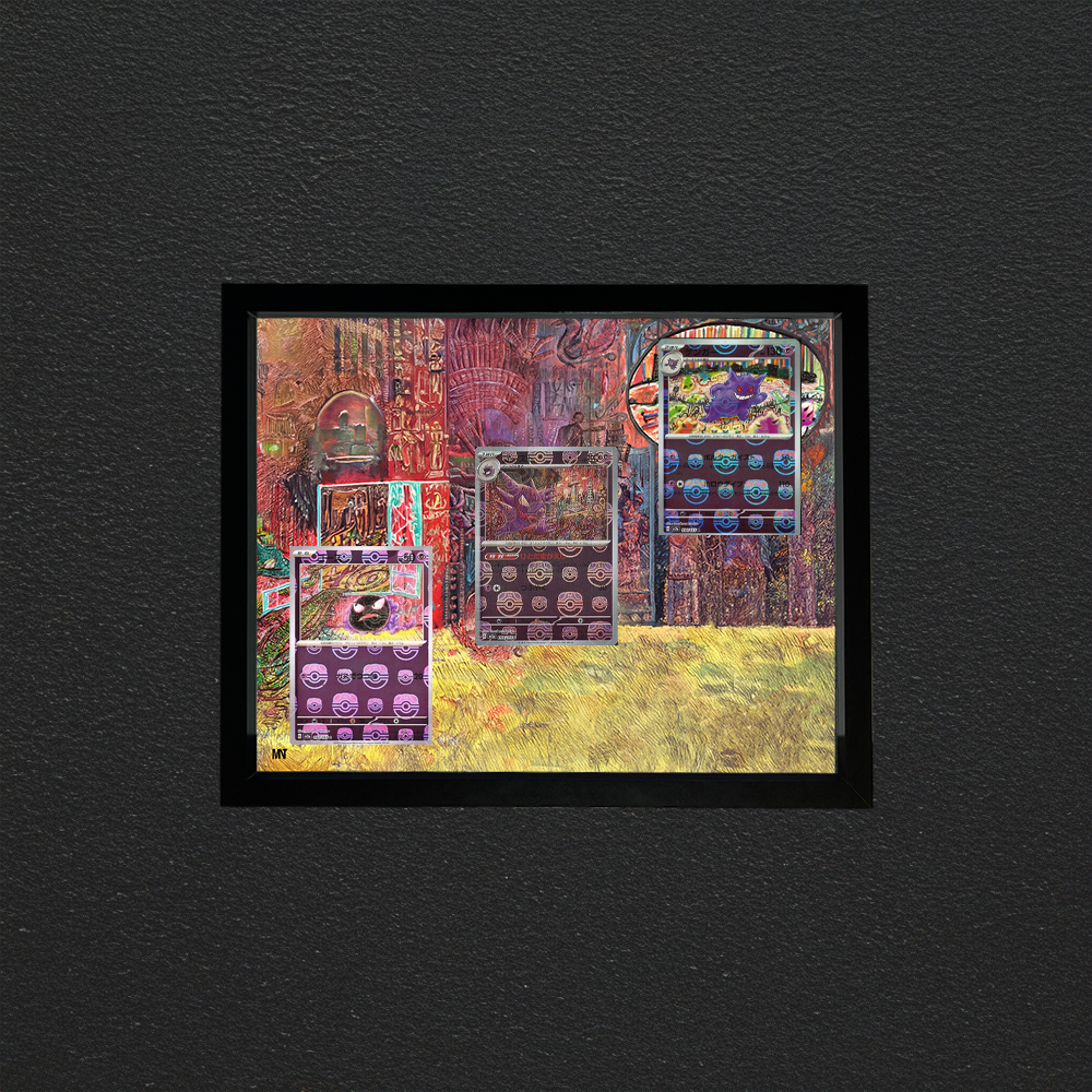 Gastly, Haunter, Gengar | Evoline 151 | 30x20