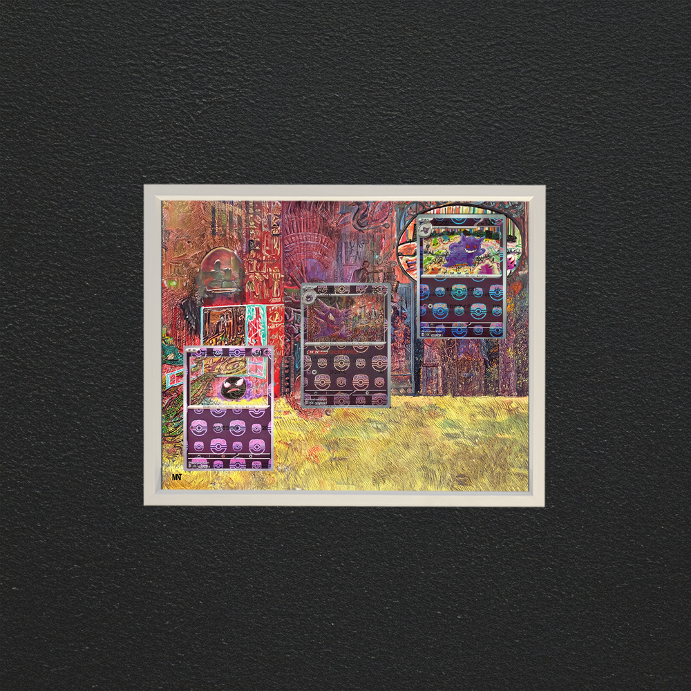 Gastly, Haunter, Gengar | Evoline 151 | 30x20