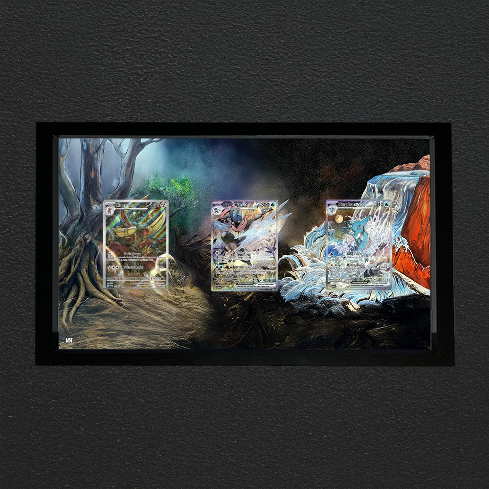 Greninja, Kingdra, Kingambit | PROMO Segreto Fiabesco | 30x20