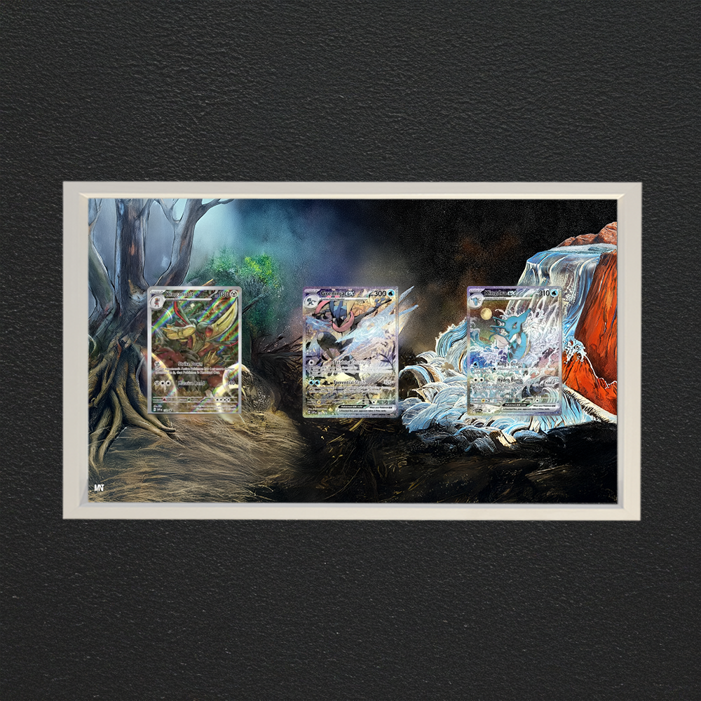 Greninja, Kingdra, Kingambit | PROMO Segreto Fiabesco | 30x20